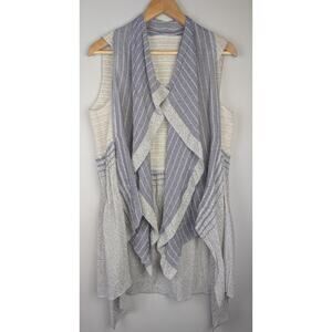 Akihiko Izukura Lightweight Textured Japanese Silk Drape Vest M/L